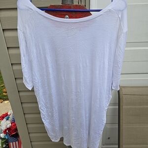 Como Vintage White Tunic Top